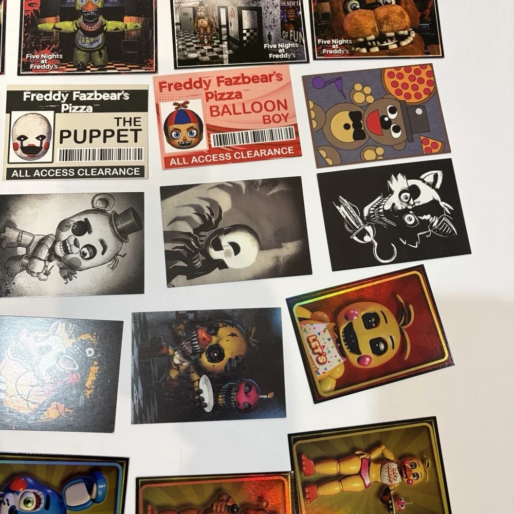 Five Nights at Freddy's 2016 Scott Cawthon Card Lot-Fazbear,Bonnie,Chica,Foxy